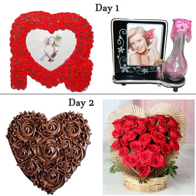 "Romantic Hug  (Multi day Hamper ) - Click here to View more details about this Product